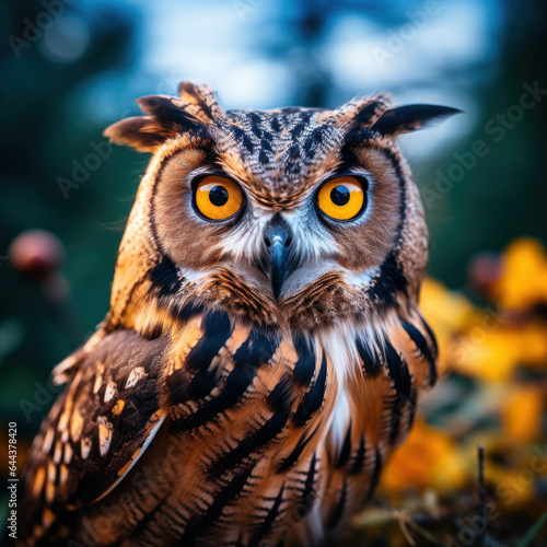 Owl in its Natural Habitat  Wildlife Photography  Generative AI