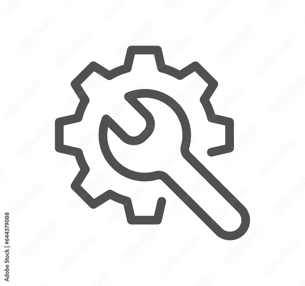 Setup and settings related icon outline and linear symbol.
Setup and settings related icon outline and linear symbol.