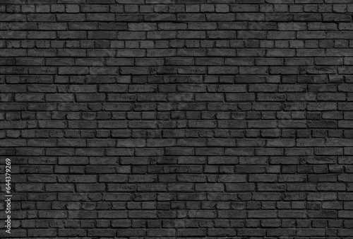 old black brick wall background