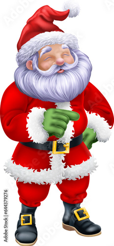 A cartoon of Santa Claus or...