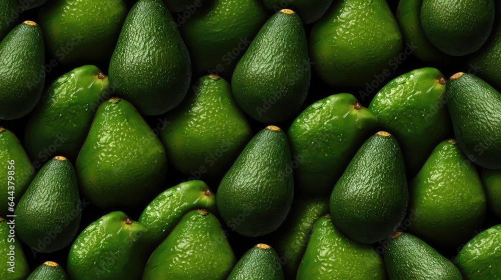 Avocado pattern background, AI generated Image Avocado pattern background, AI generated Image