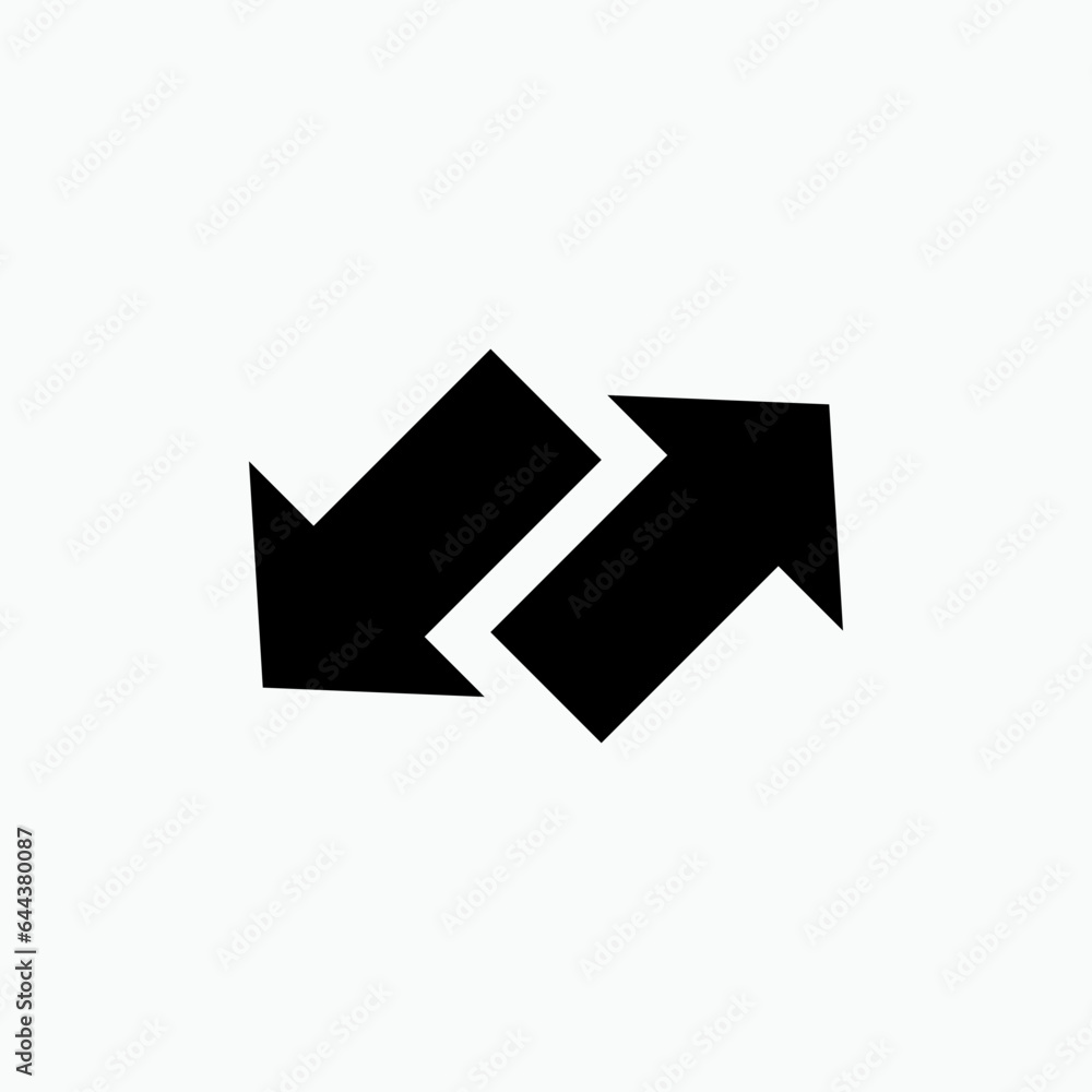 Exchange Icon. Transfer, Switching Symbol - Vector. Exchange Icon. Transfer, Switching Symbol - Vector.