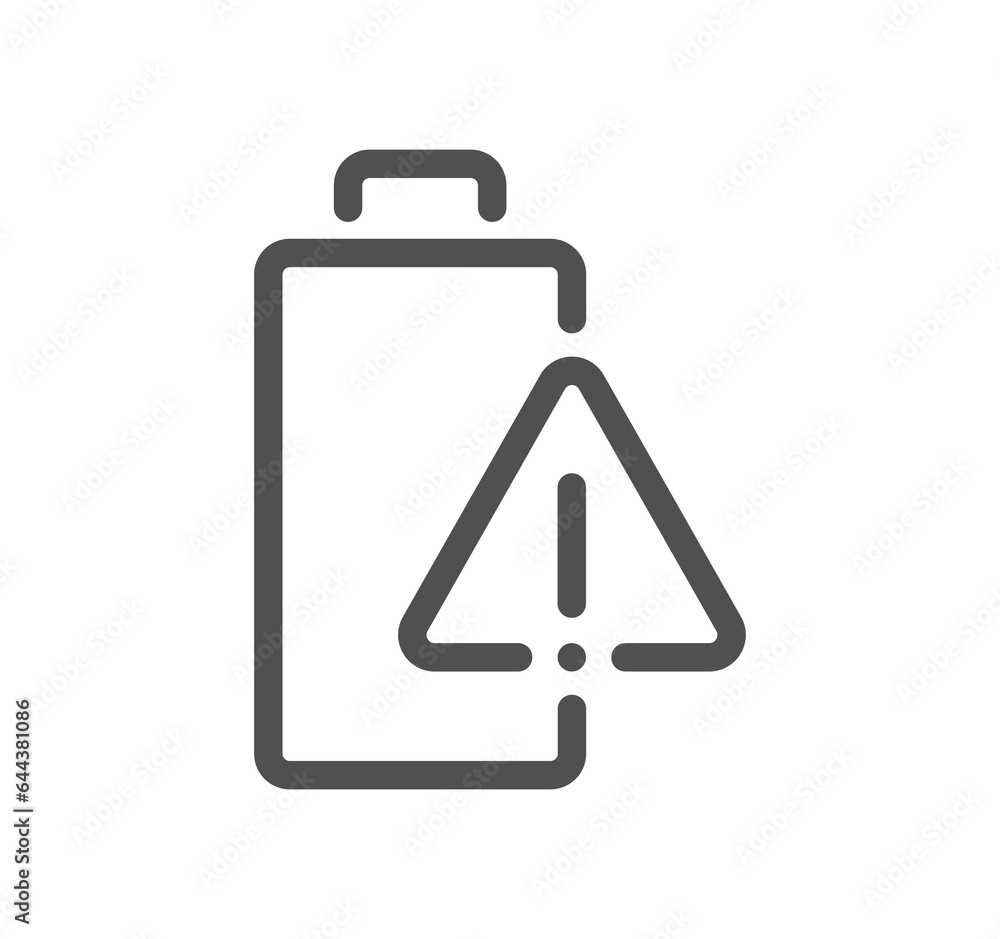 Battery related icon outline and linear symbol. Battery related icon outline and linear symbol.