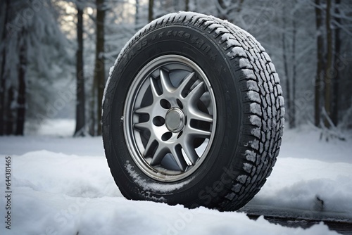 Fresh winter tires. Generative AI