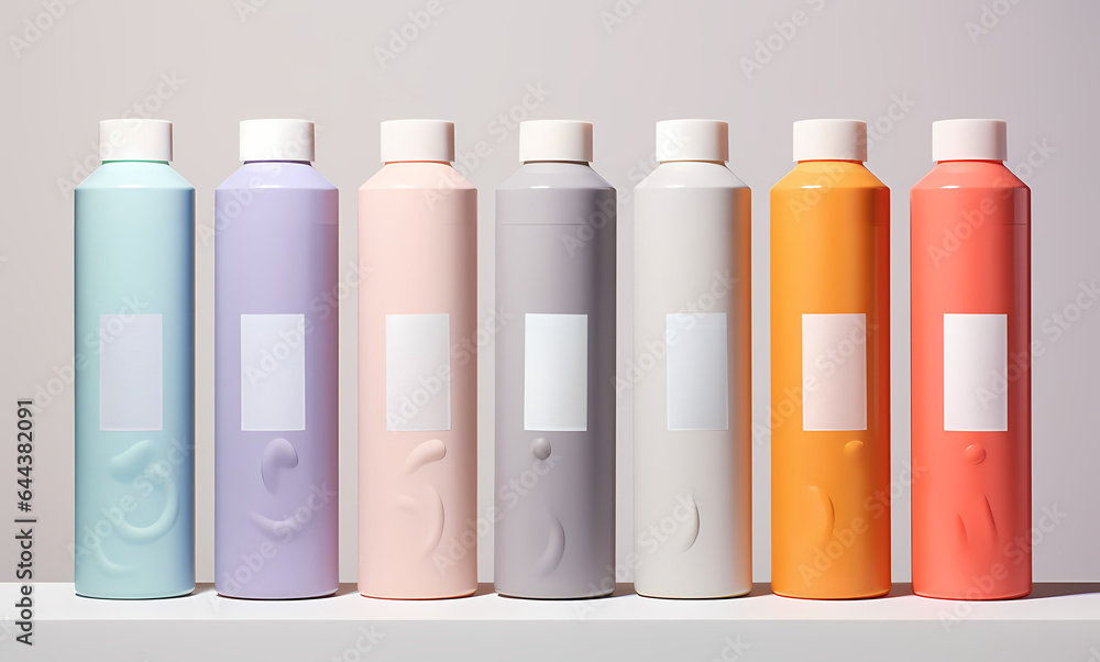 Bath tubes packaging mockup, Generative AI Bath tubes packaging mockup, Generative AI