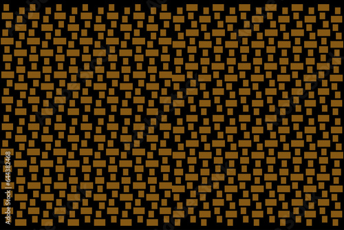 Rectangular tile of pattern. Design random shape gold on black background. Design print for illustration  textile  texture  wallpaper  background  presentation. Set 14