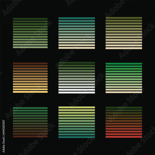 Retro Christmas Tint color palette, Merry Christmas theme color schemes, Christmas vintage stripes procreate colors tone print palette, trendy transitional colorful palette fashion home decoration 