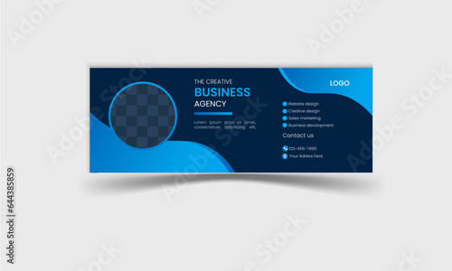 modern facebook cover design with three color.