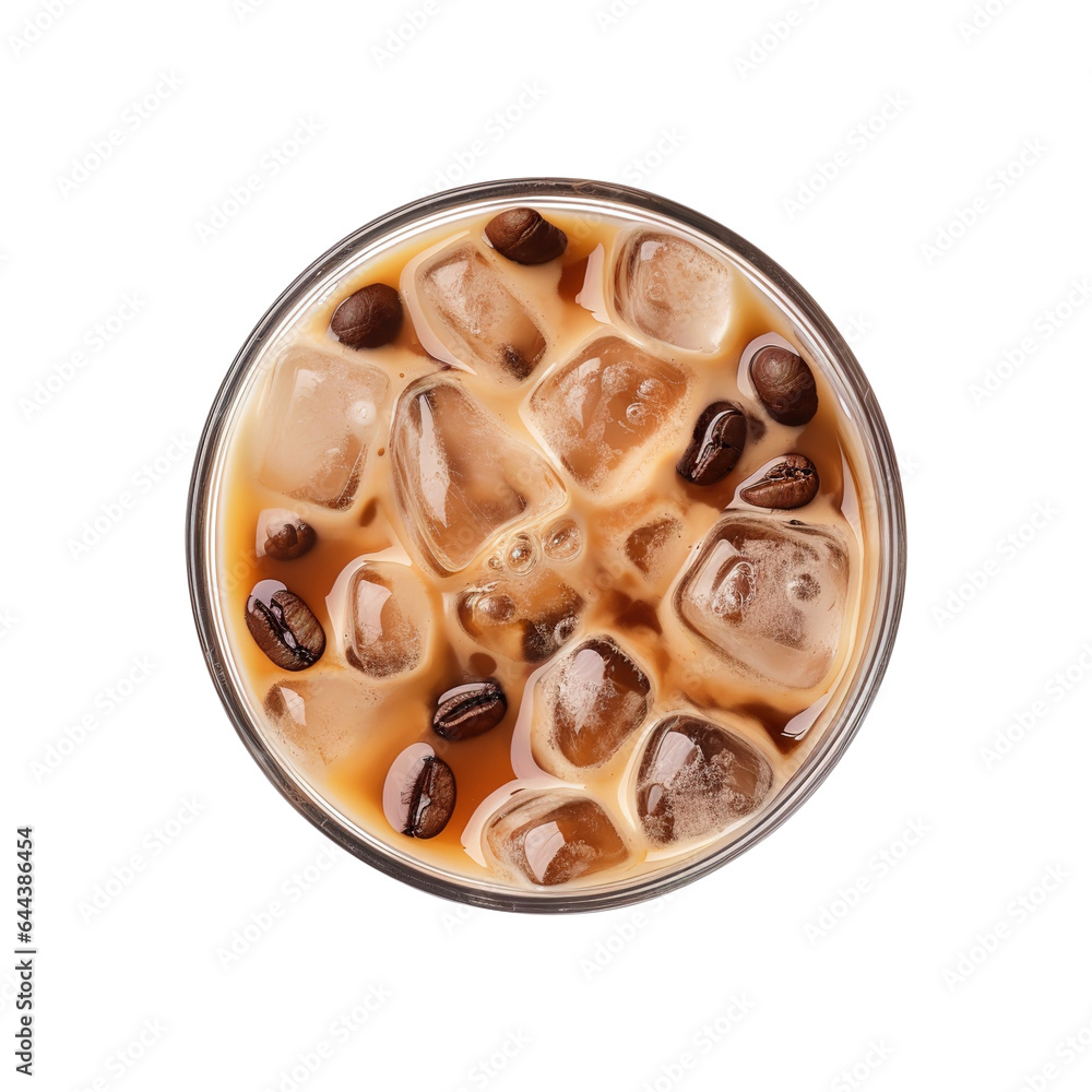 Iced coffee isolated on transparent background Remove png, Clipping Path Iced coffee isolated on transparent background Remove png, Clipping Path