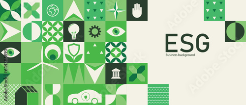 esg environmental social governance sustainable power renewable energy green eco friendly electricity background template vector flyer banner cover poster brochure design