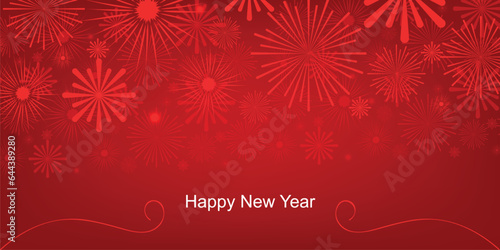 Red firework background