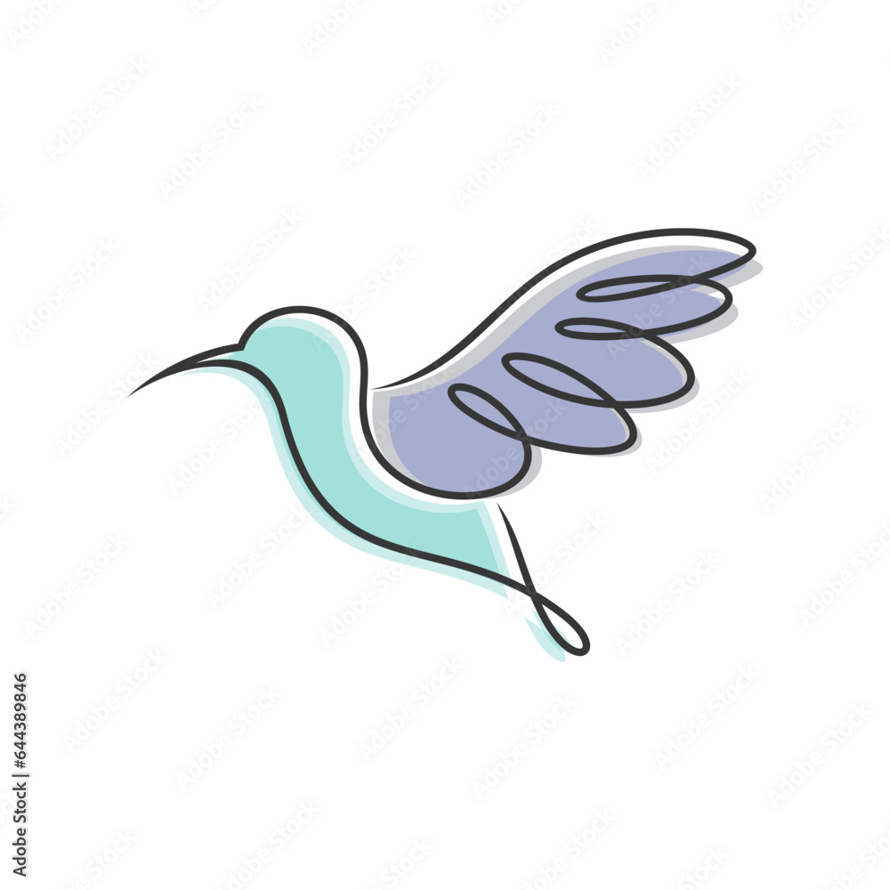 hummingbird logo design vector template hummingbird logo design vector template