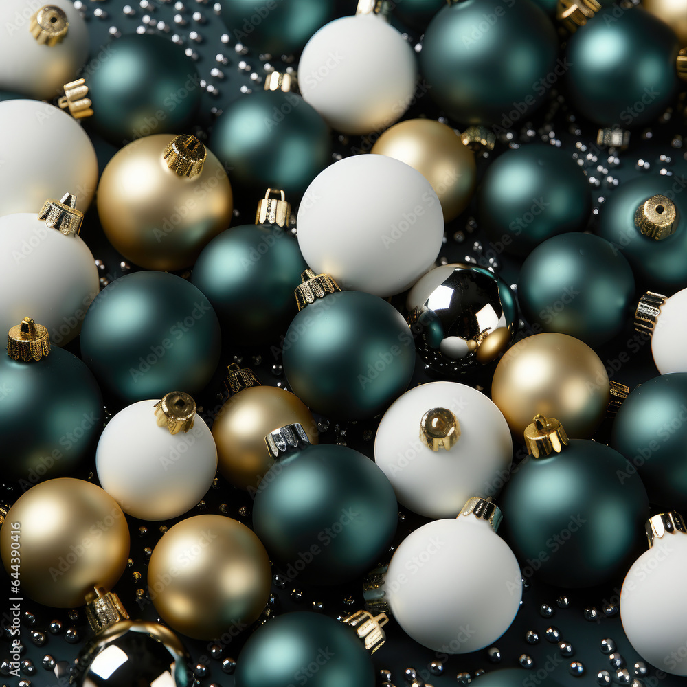 A christmas background made of white and green with black as the primary color A christmas background made of white and green with black as the primary color