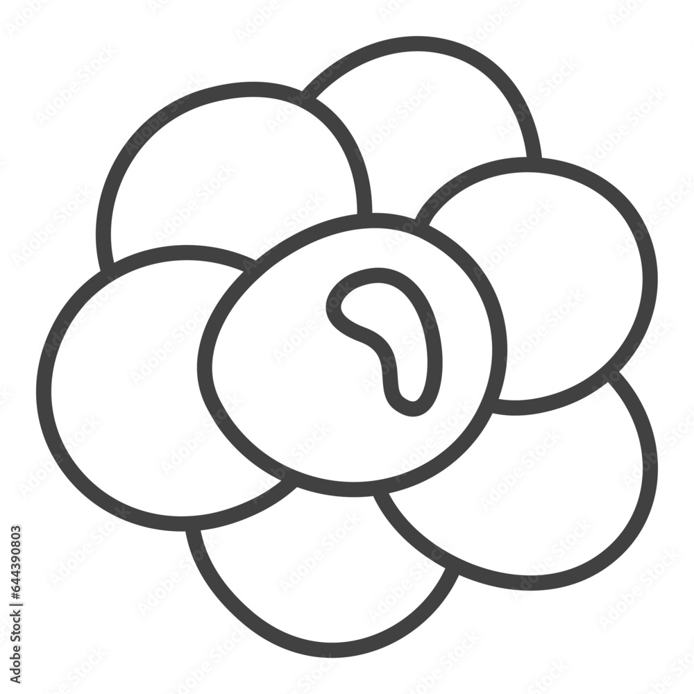 Bacteria vector Biology concept thin line icon or sign Bacteria vector Biology concept thin line icon or sign