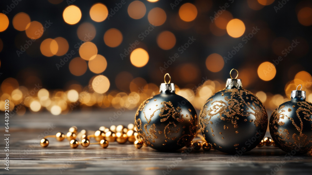 A christmas background made of gold with black as the primary color A christmas background made of gold with black as the primary color