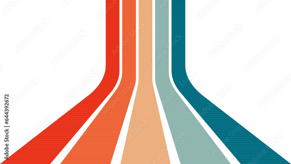 Abstract retro background with stripes and lines. Vector illustration. Eps 10.