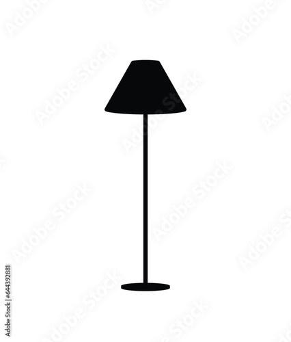 Modern floor lamp silhouette, work, living room and bedroom decorative light lamp