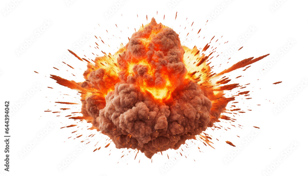 explosion isolated on transparent background cutout explosion isolated on transparent background cutout