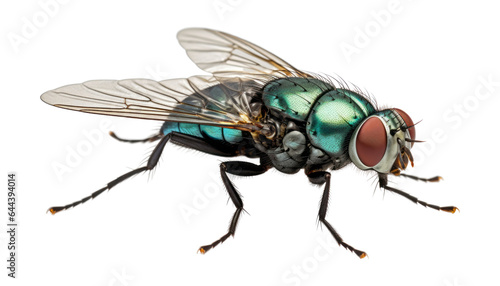 green fly isolated on transparent background cutout