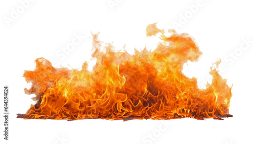 fire isolated on transparent background cutout