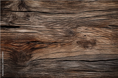 texture of old dark cracked wood with knots