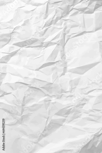 White clean crumpled paper