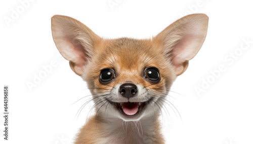 chihuahua puppy isolated on transparent background cutout photo