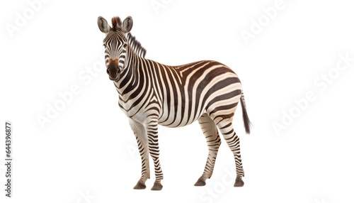 zebra isolated on transparent background cutout