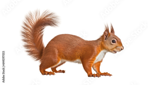 squirrel isolated on transparent background cutout photo