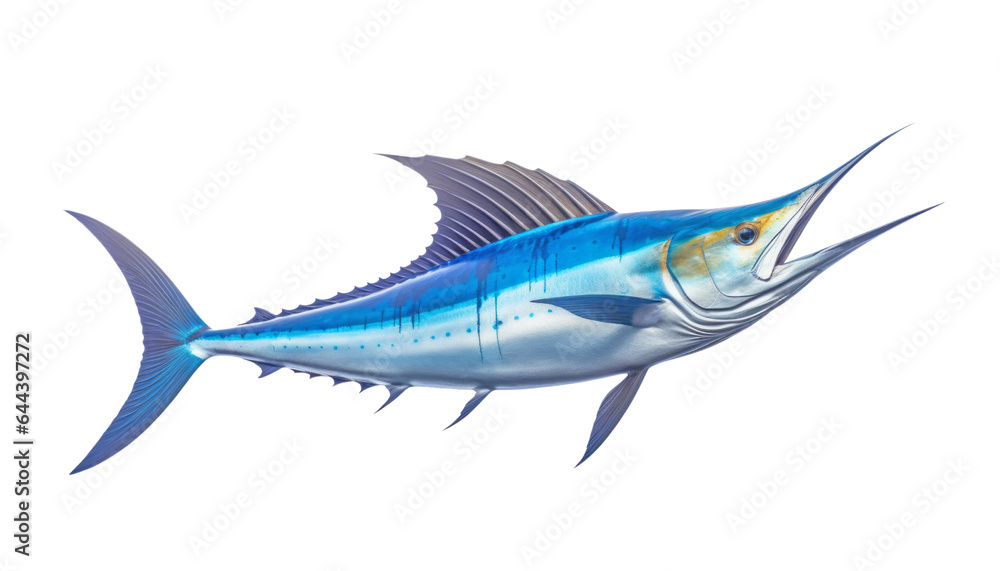 Fototapeta premium sea fish isolated on transparent background cutout