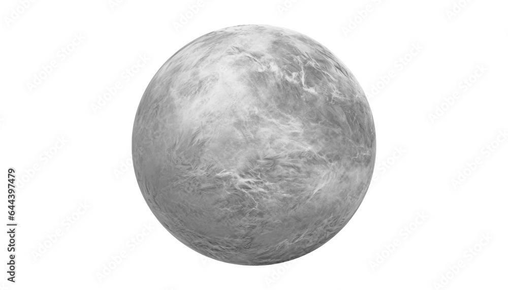 moon planet isolated on transparent background cutout