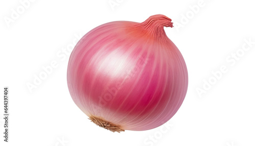 red onion isolated on transparent background cutout