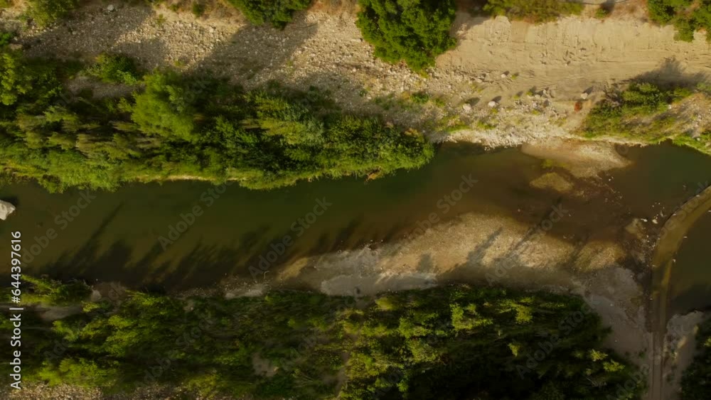 Aerial View of Santa Ynez River, Santa Barbara County, California Aerial View of Santa Ynez River, Santa Barbara County, California