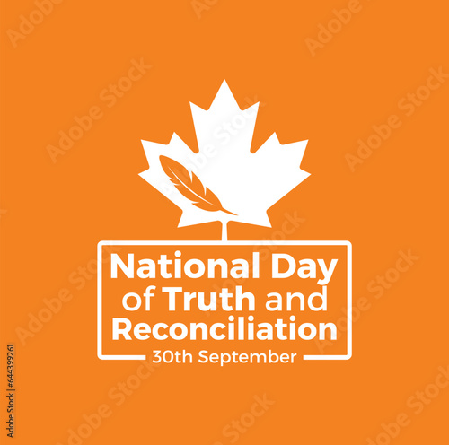 National Day for Truth and Reconciliation. 30th September. Every Child Matters. Vector Illustration.