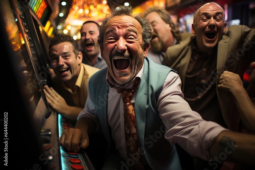 Men's Emotional Gestures in a Casino © _veiksme_