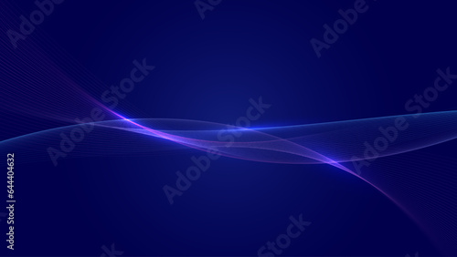 Modern abstract glowing wave background. Dynamic flowing wave lines design element. Futuristic technology and sound wave pattern. Vector EPS10.