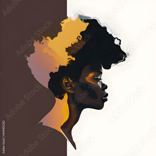 person in a hat with a hair - AI Generative