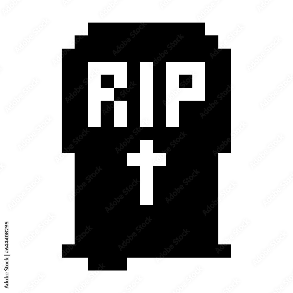 Obraz premium pixelated grave
