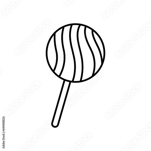 Lollipop icon vector. Candy illustration sign. Sweets symbol or logo.