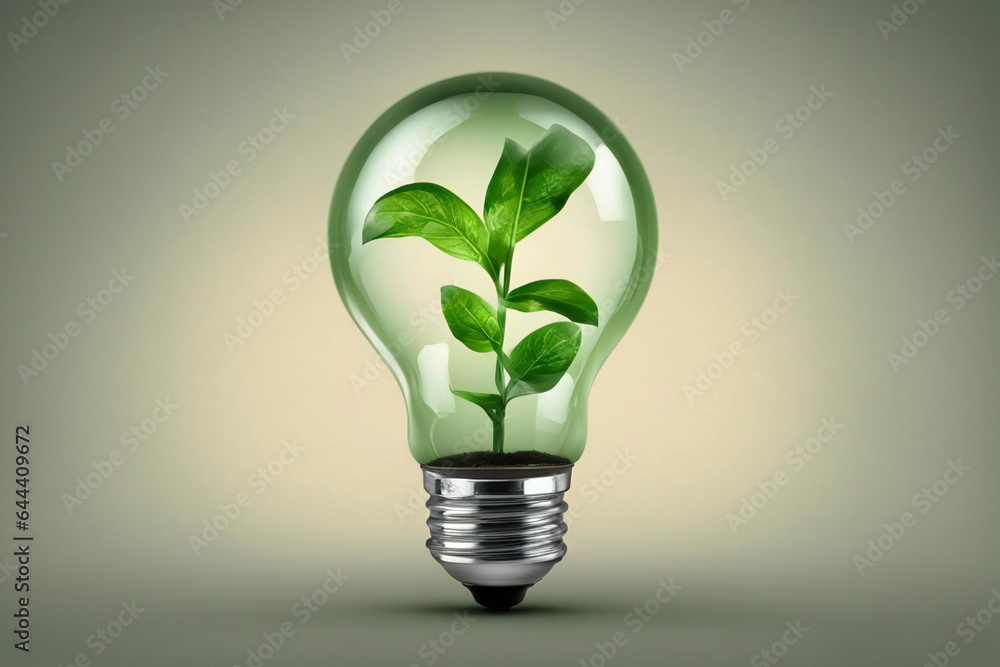 a bulb with a plant inside a bulb with a plant inside
