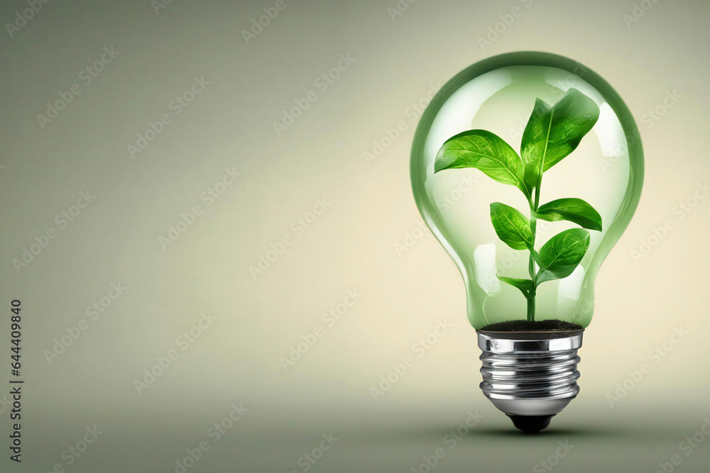 a bulb with a plant inside a bulb with a plant inside