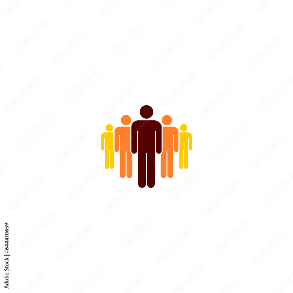Group people icon isolated on white background Group people icon isolated on white background
