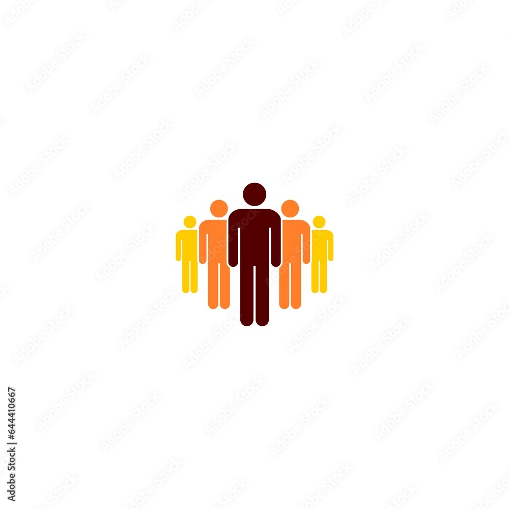 Group people icon isolated on white background Group people icon isolated on white background