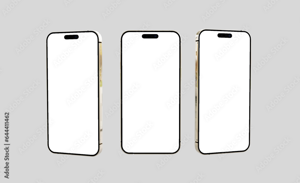 3d rendered Realistic phone mockup design