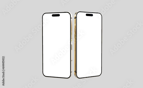 3d rendered Realistic phone mockup design