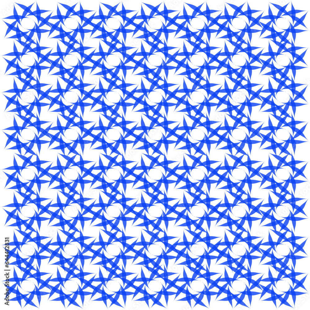 Blue complicated star pattern design of textile or ceramic tile floor. Seamless connection concept. Blue complicated star pattern design of textile or ceramic tile floor. Seamless connection concept.