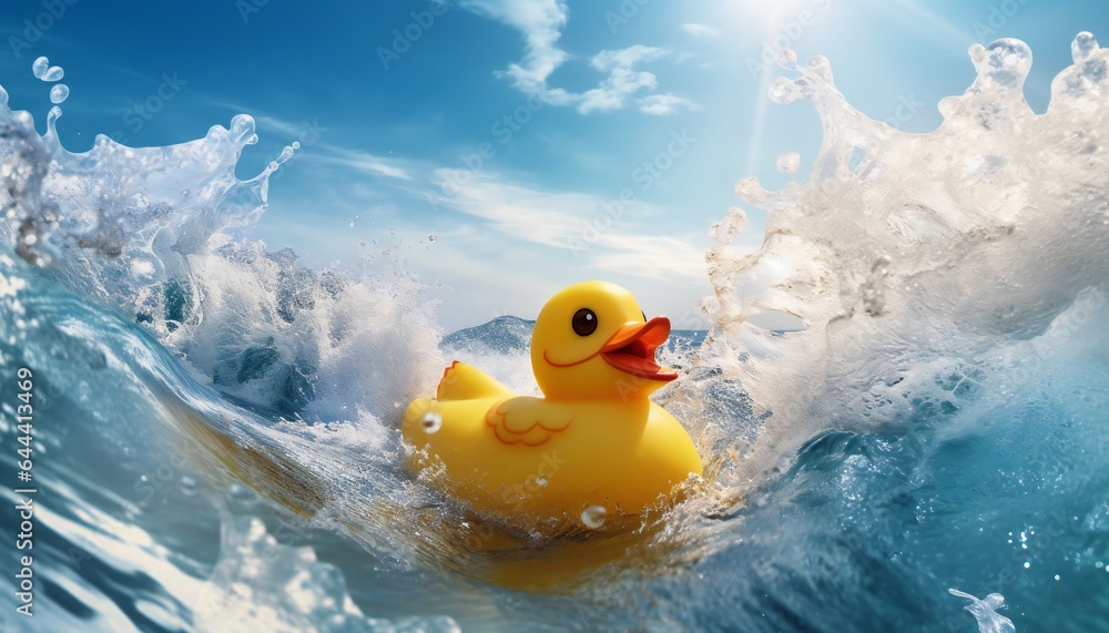 Summer Energy by the Sea: Yellow Bath Duck Summer Energy by the Sea: Yellow Bath Duck