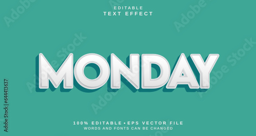 Editable text style effect - Mint text style theme.