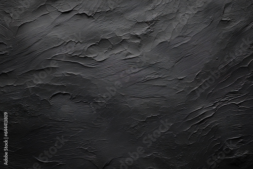 Dirty and weathered black concrete wall background texture