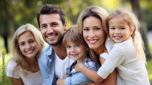 Happy Family in the Park